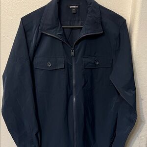 Express Men's Dark Blue Shirt Jacket